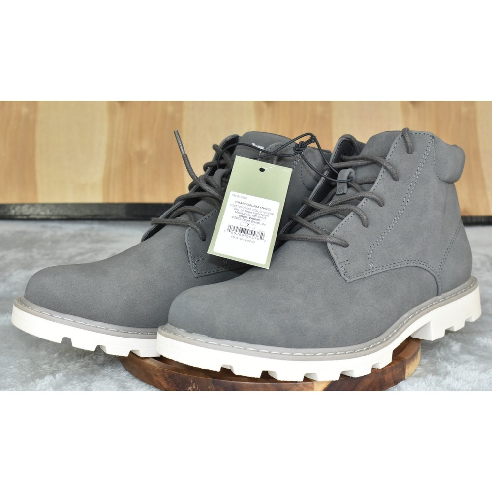Goodfellow & Co Maynard Men Boots 7 Chukka Charcoal Gray NWT